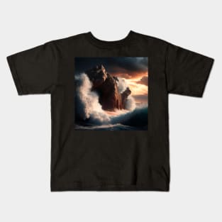 Ocean Storm Barrier Kids T-Shirt